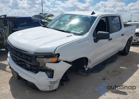 2025 Chevrolet Silverado 1500 2Wd Short Bed Custom z USA, uszkodzony, nr VIN 1GCPABEK3SZ218255